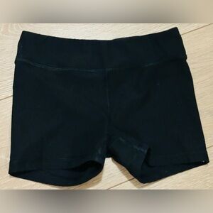 90 Degrees Shorts Little Girls Size S 7/8 Black Dance Gymnastics